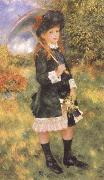 Pierre-Auguste Renoir Young Girl with a Parasol oil painting on canvas